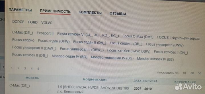 Комплект Сцепления Ford без выжимного