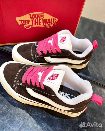 Кроссовки Vans Knu Skool Brown/Pink (37-41)