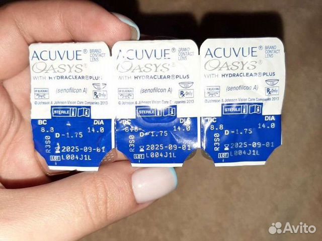 Контактные линзы 5 штук Acuvue Oasys