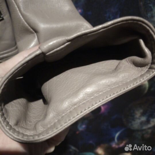 Куртка кожаная женская демисезонная