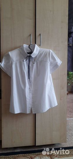 Блузка белая для девочек 9-10лет