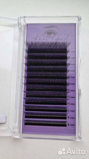 Ресницы для наращивания пучки 3 Д, микс 8-14мм