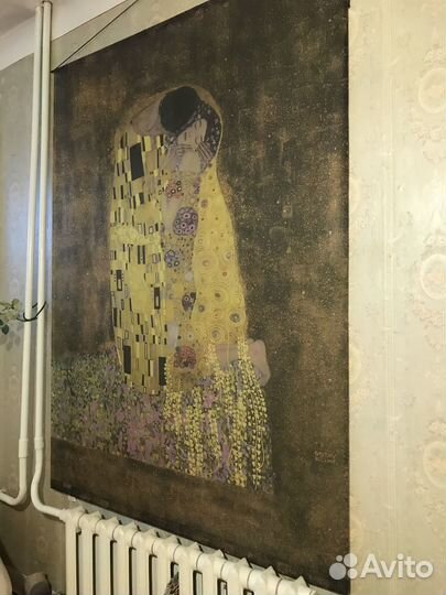 Фото-шторы Поцелуй Густав Климт, куплена в Икее
