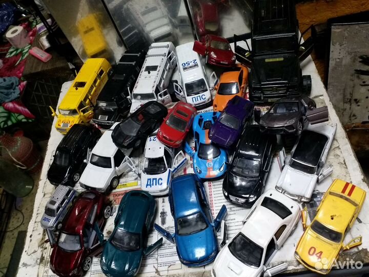 Модель автомобиля металл 23 штуки
