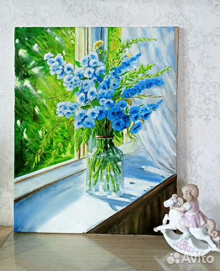 Картина маслом Букет летних цветов 40/50