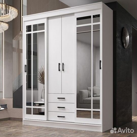 Шкаф-купе Лорд белый