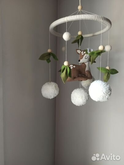 Мобиль на кроватку ручной работы