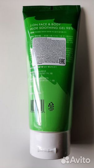J:ON Face & Body Aloe Soothing Gel 98, 200 мл