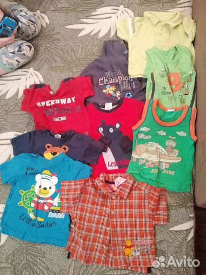 Большой пакет вещей для мальчика 80-86