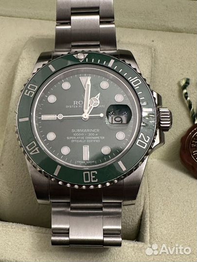 Часы rolex submariner hulk