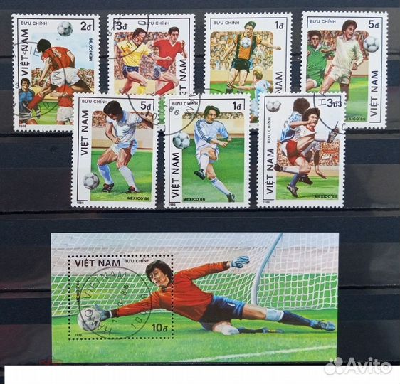 Почтовые марки по теме спорт,футбол 13