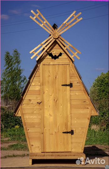 Дачный туалет деревянный