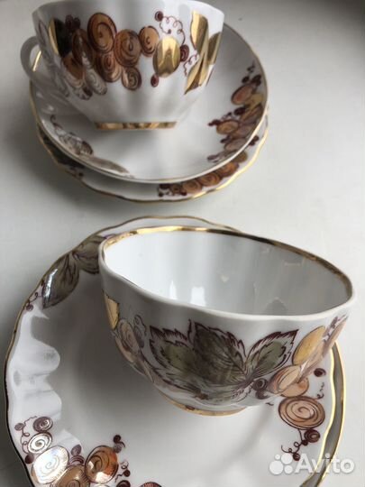 Чайная пара и трио лфз, вербилки, дулево