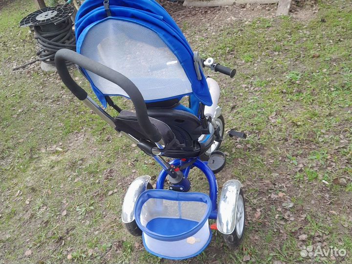 Детский велосипед с родительской ручкой