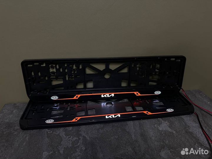 Номерная рамка c вашим логотипом и дизайном