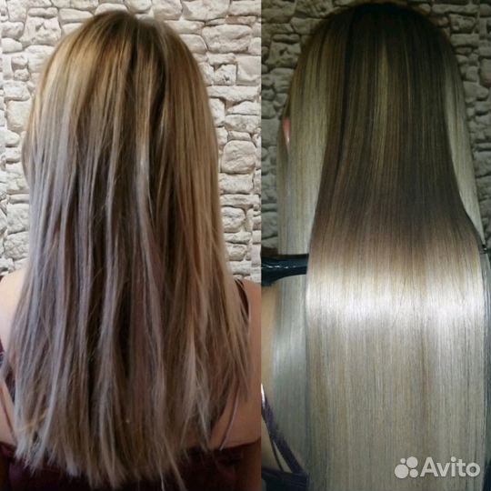 Кератиновое выпрямление волос