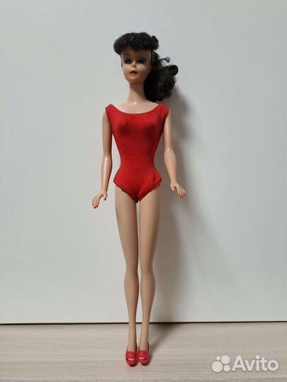 Барби Ponytail Barbie brunette Doll Red Swimsuit