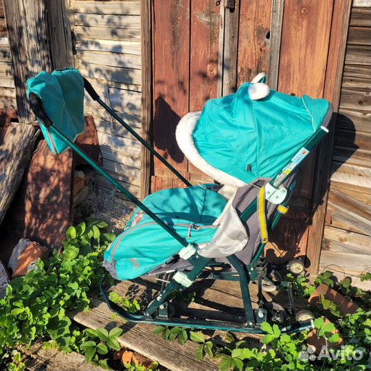 Санки коляска nika