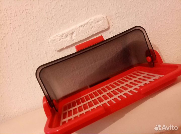 Хлебница двухсторонняя черно/красная