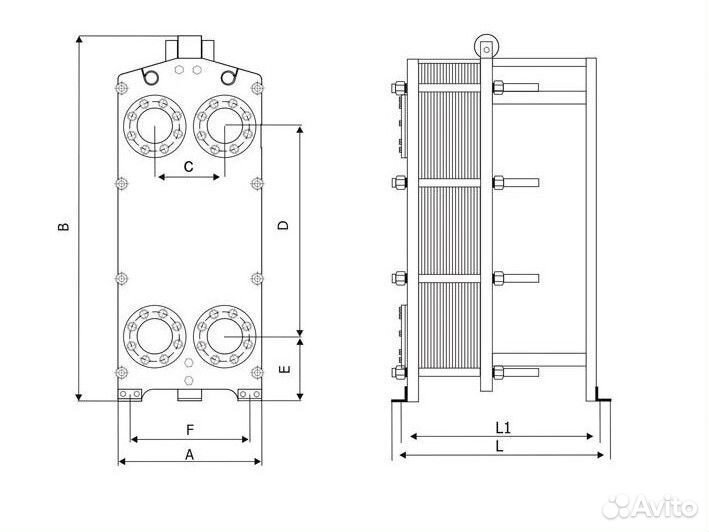 Теплообменник пластинчатый Sondex S42