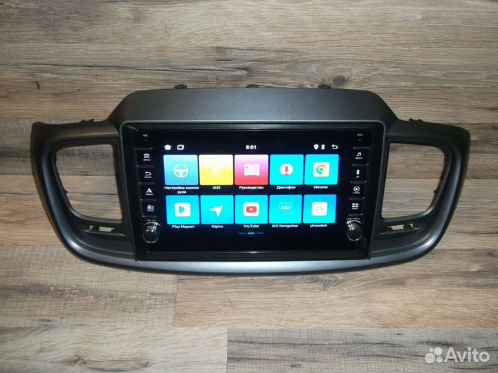 Магнитола Kia Sorento Prime Android физ. кнопки