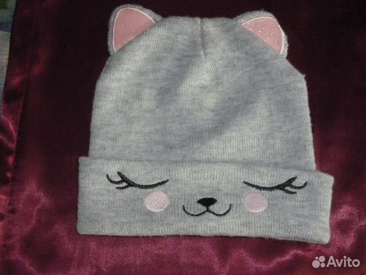 Шапочка -кошечка для девочки