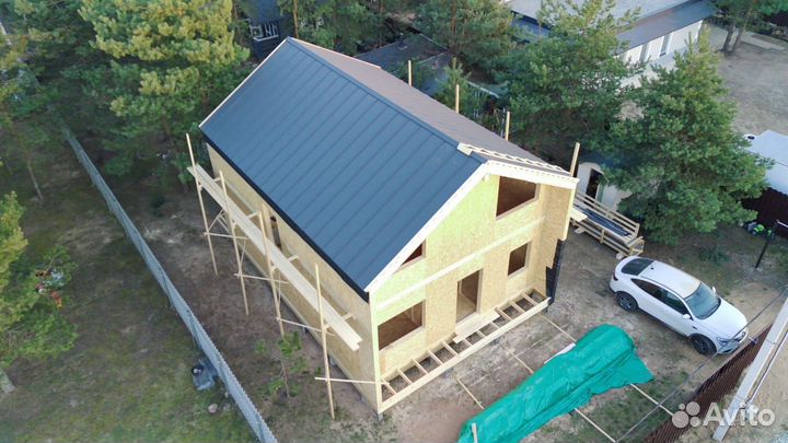 Бригада строителей. Дом из сип панелей