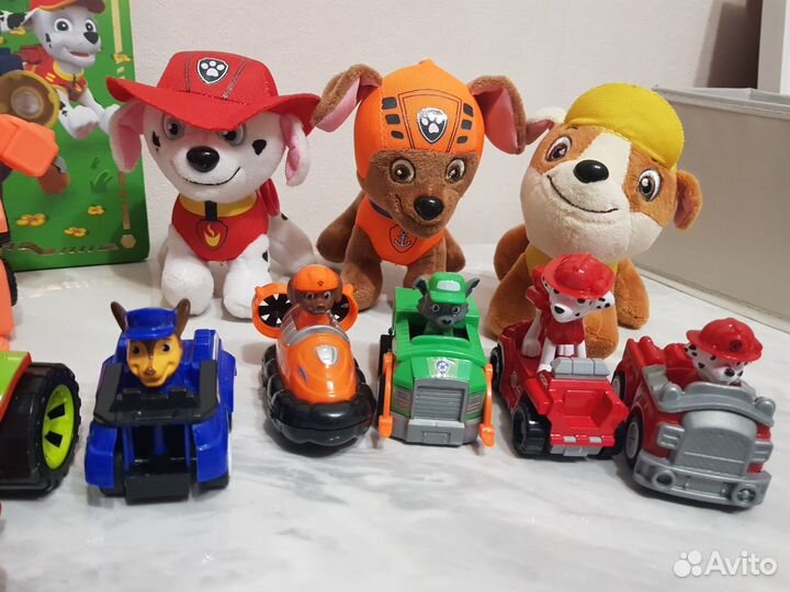 Щенячий патруль игрушки пакетом + книга в подарок