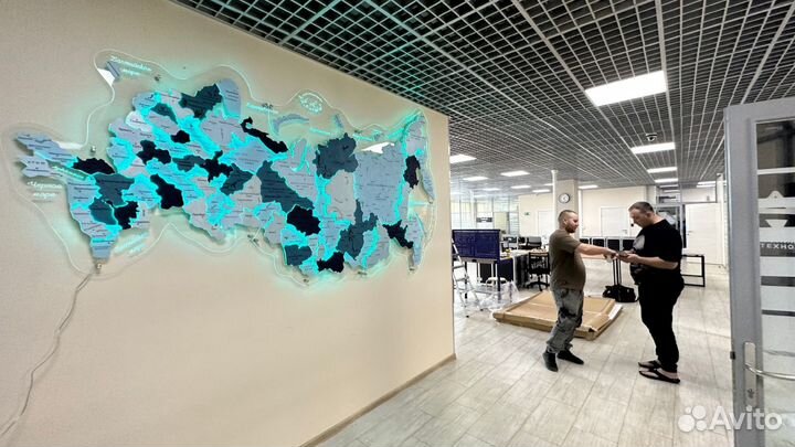 Каpтa Роccии на стену