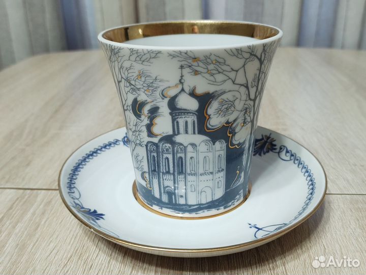 Бокал с блюдцем лфз СССР