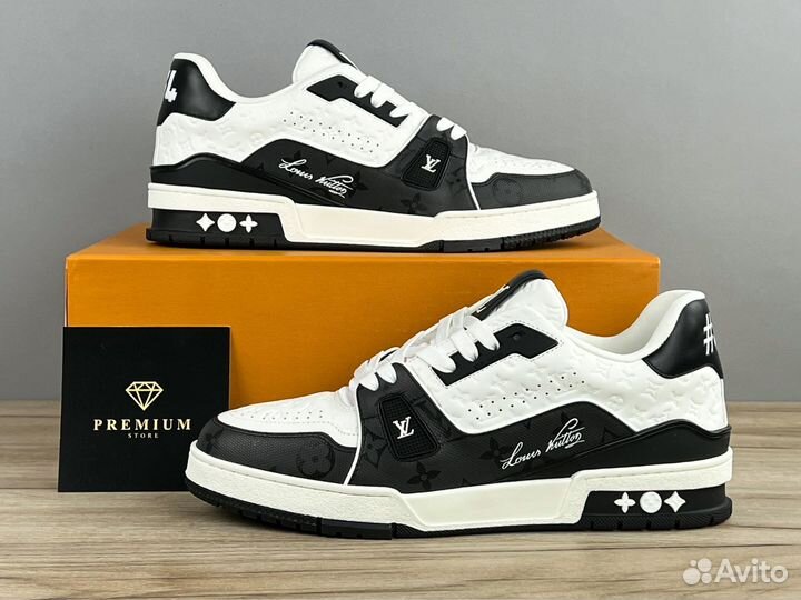 Кроссовки Louis Vuitton Trainer #54 Black White