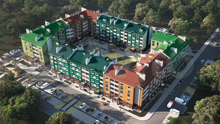 1-к. квартира, 52,2 м², 2/5 эт.