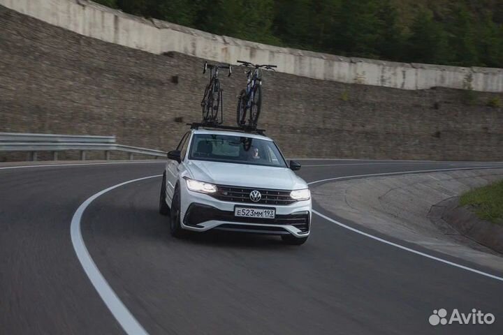 Велокрепление на крышу автомобиля