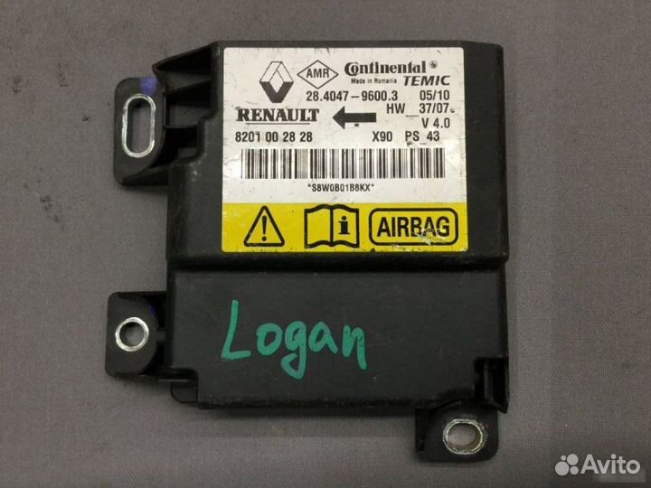 Блок управления AIR BAG Renault Logan 2005-2014
