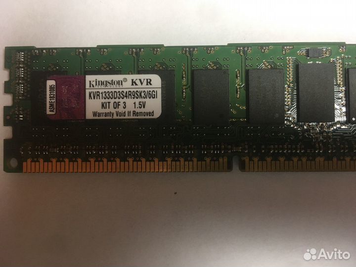 Модуль памяти серверный KVR1333D3S4R9SK3/6GI