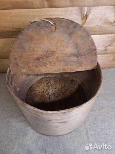 Короб Лубяной С Крышкой для Хранения Муки 19в 1