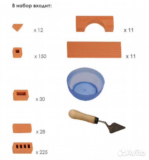 Конструктор из настоящих кирпичиков 