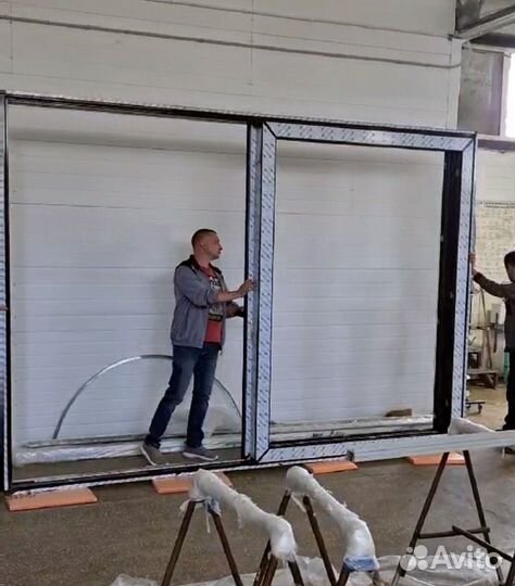 Алюминиевые раздвижные двери окна порталы