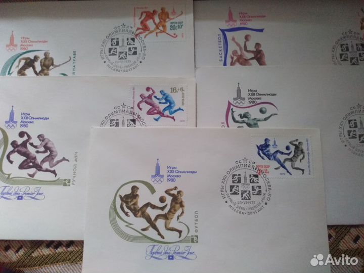 Олимпиада 80 конверты, марки,почтовые карточки