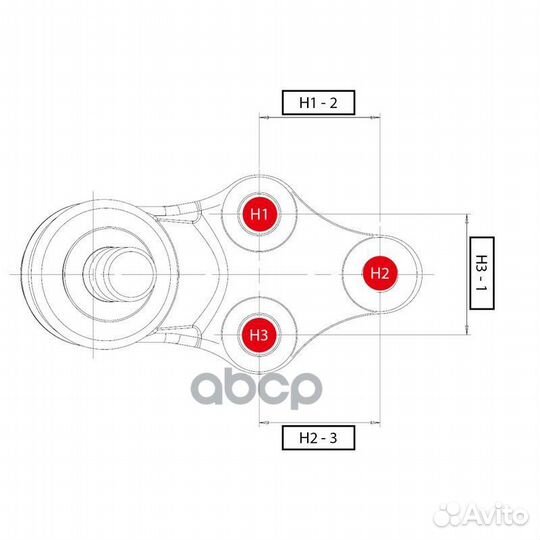 Шаровая опора audi A1 10/seat ibiza 08/skoda