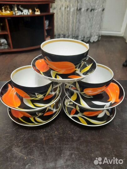 Кофейный тонкий сервес