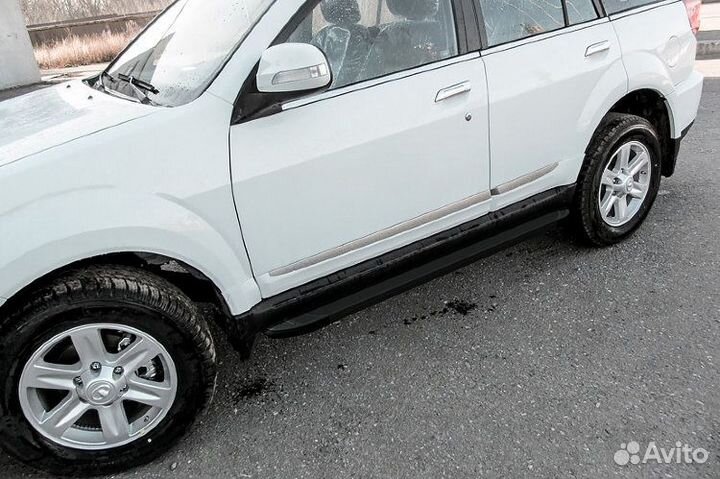 Пороги алюминиевые DW Hower H3 (2017)