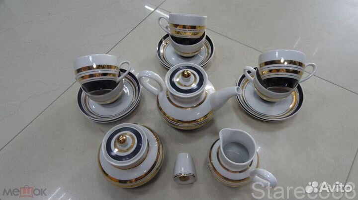 Сервизы чайные Фарфор Позолота Вербилки ГДР