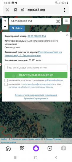 Участок 2,7 га (СНТ, ДНП)