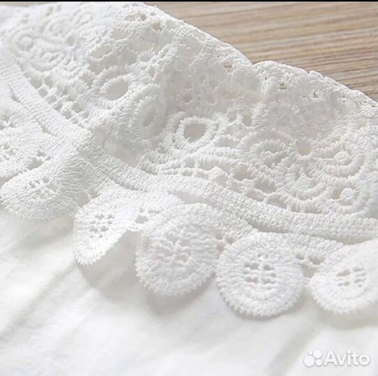 Блузка белая для девочек 140