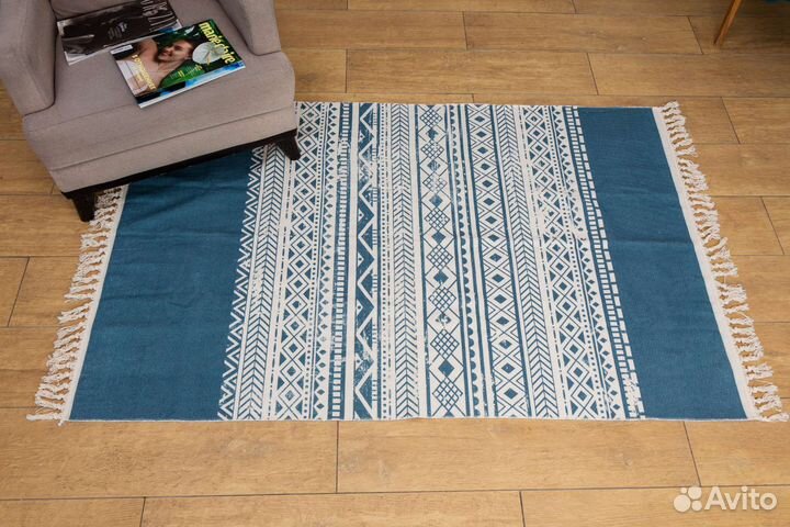 Ковер хлопковый, ковер в скандинавском, этно стиле