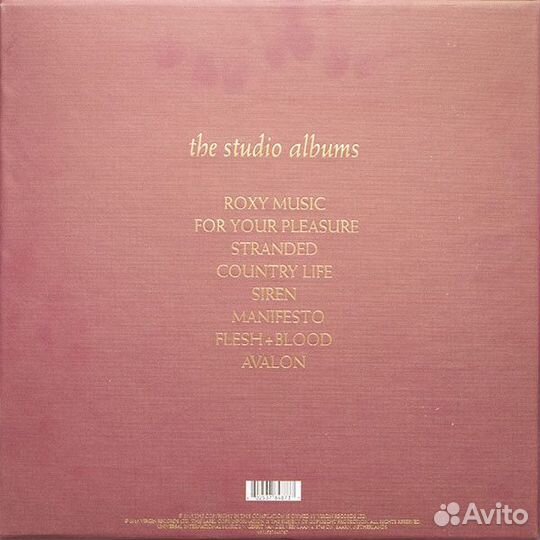 Винил Roxy Music – The Studio Albums (8LP box)