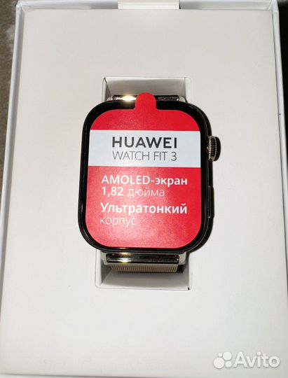 Смарт часы huawei watch fit3