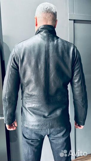 Кожаная куртка мужская UF4M размер 54