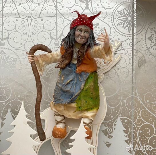 Ватные елочные игрушки